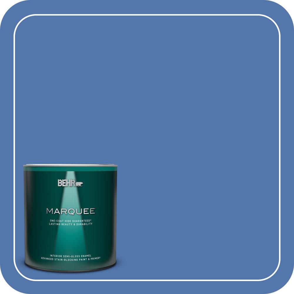 BEHR MARQUEE 1 qt. #590B-6 Flying Fish Semi-Gloss Enamel Interior Paint & Primer (1)