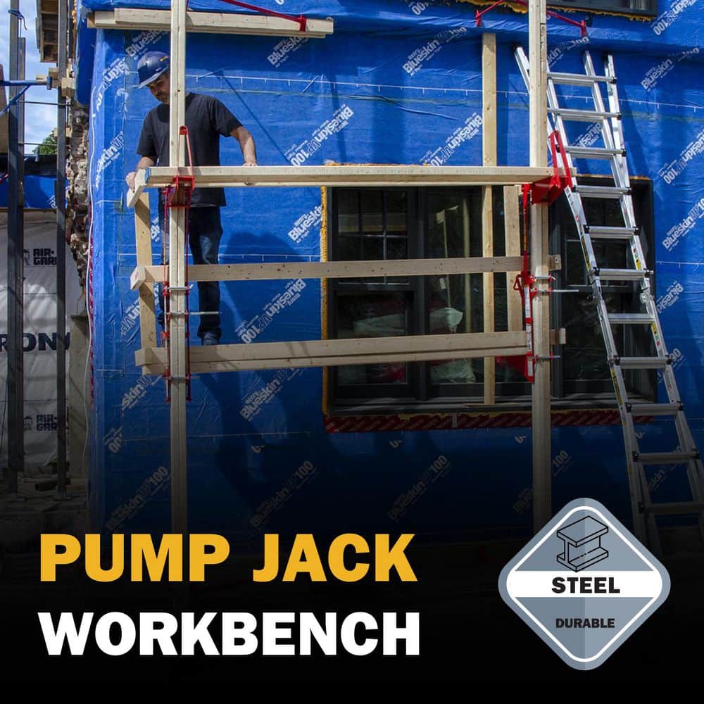 MetalTech Pump Jack 27-3/4 in. W x 5-1/2 in. D x 25-1/2 in. H Steel Work Bench for the Pump Jack Portable Scaffolding System (2)