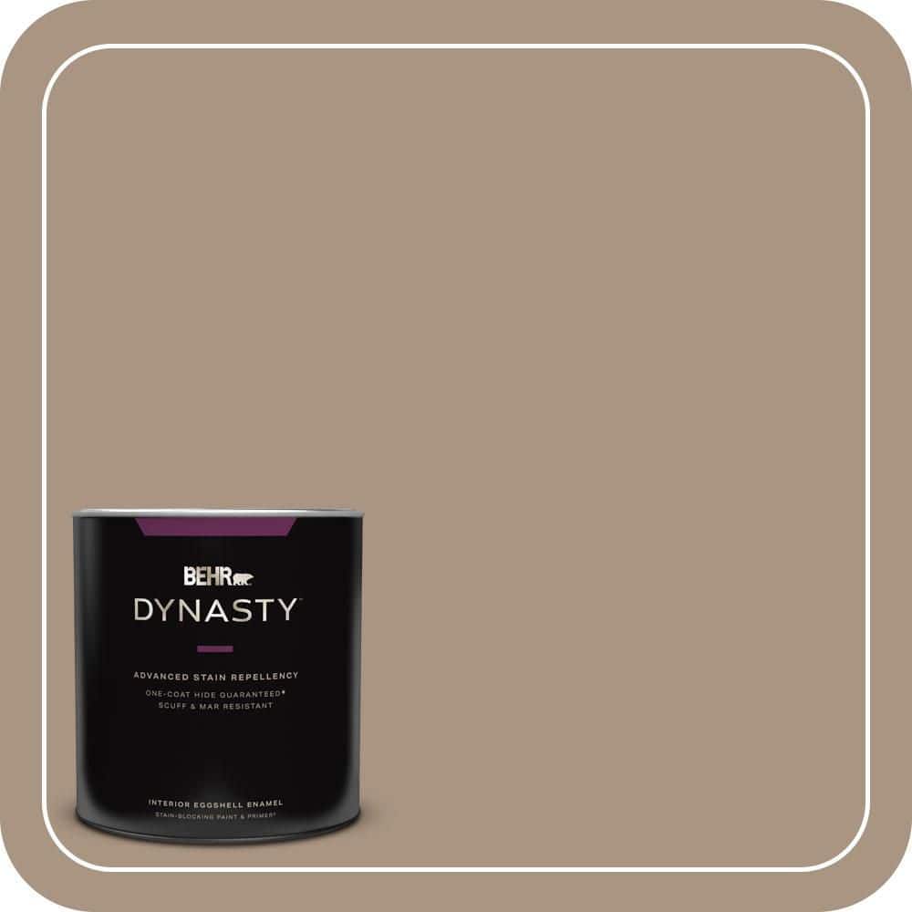 BEHR DYNASTY 1 qt. #T17-11 Silent Sands Eggshell Enamel Interior Stain-Blocking Paint and Primer