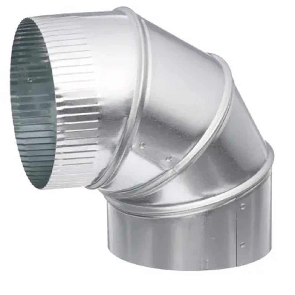 Master Flow 3 in. 26-Gauge 90 Deg. Round Adjustable Elbow (2)