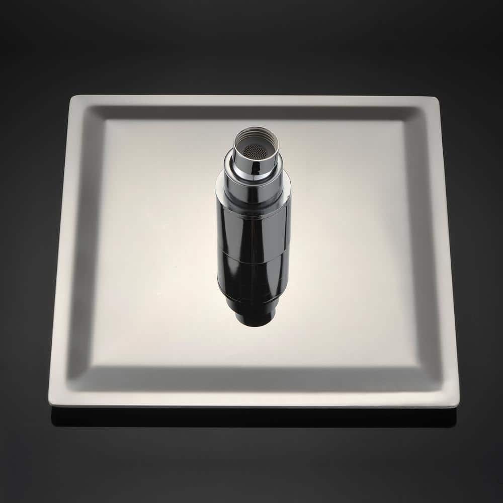 SUMERAIN Modern 1-Handle 1-Spray Shower Faucet 1.8 GPM with Hand Shower in Chrome (Valve Included) (2)