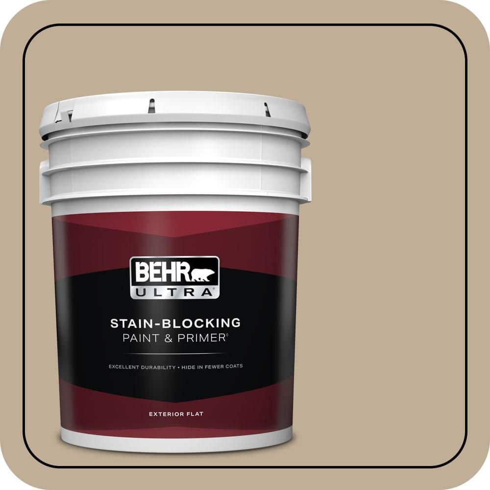 BEHR ULTRA 5 gal. #PPU7-07 Riviera Beach Flat Exterior Paint & Primer