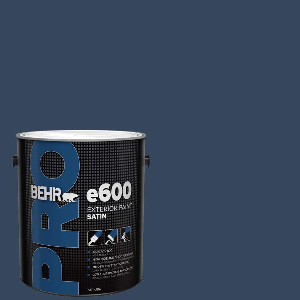 BEHR PRO 1 gal. #MQ5-54 Compass Blue Satin Enamel Exterior Paint (1)