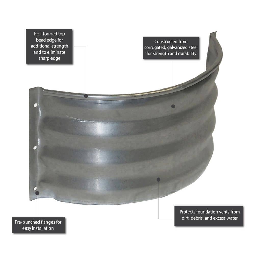 SHAPE PRODUCTS 20 in. W x 12 in. H Foundation Vent Well (3)