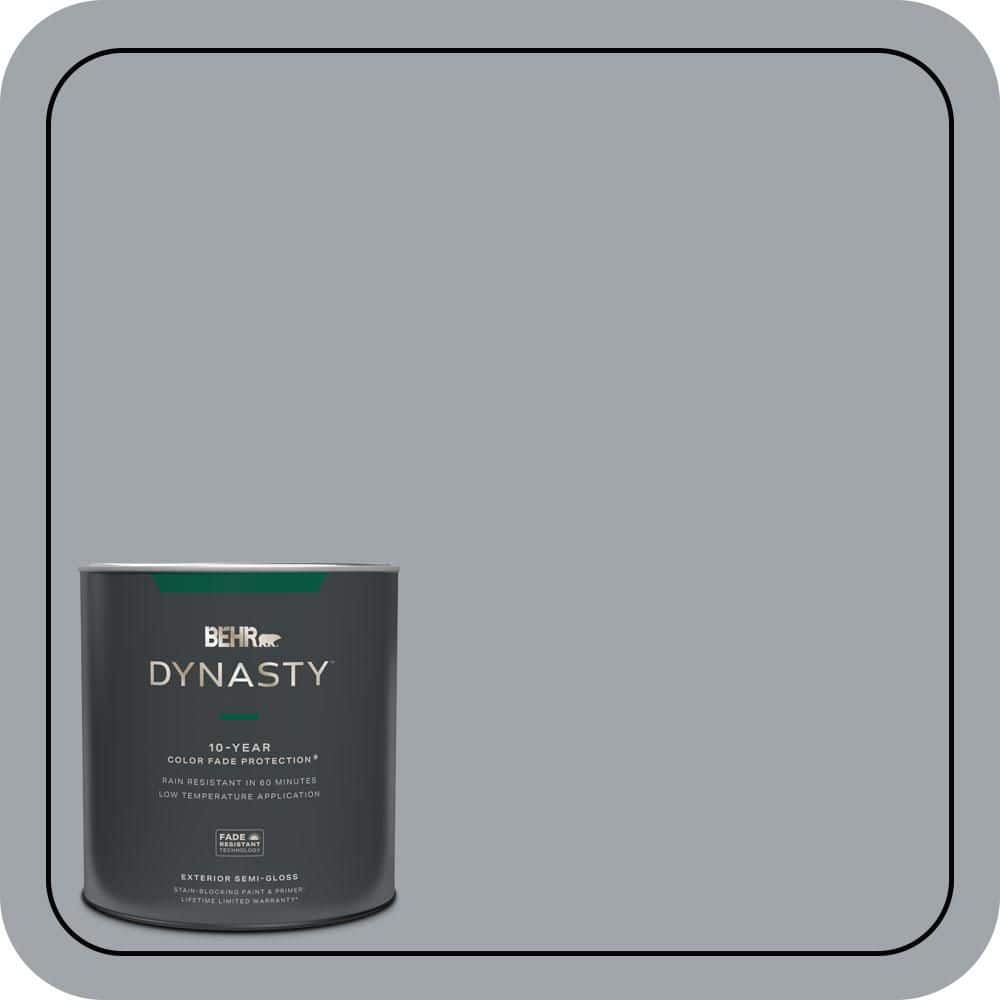 BEHR DYNASTY 1 qt. #PPU26-19 Chance of Rain Semi-Gloss Enamel Exterior Stain-Blocking Paint & Primer