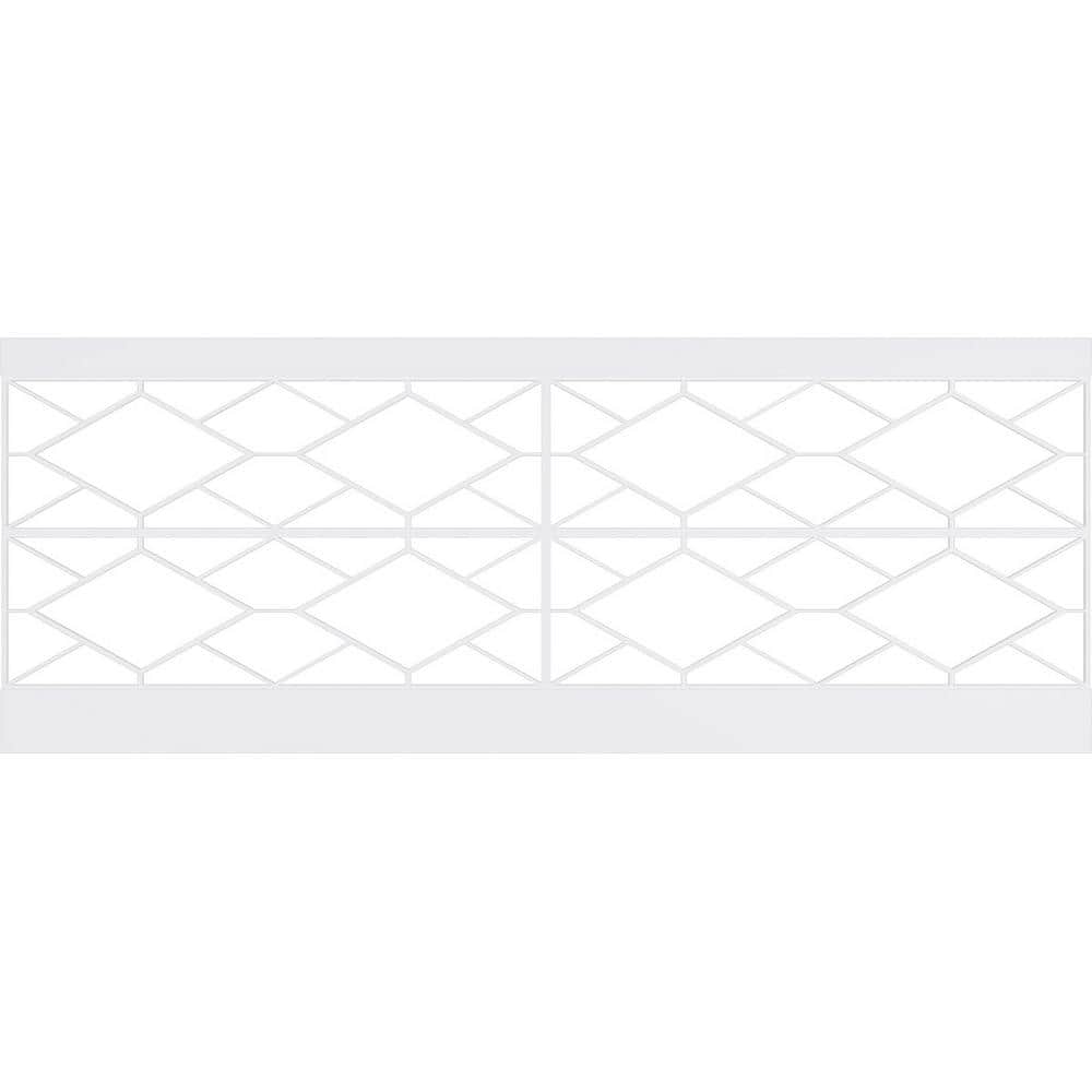 Ekena Millwork 36 in. H x 94-1/2 in. W 23.64 sq. ft. Hudson PVC Wainscot Paneling Kit (2)