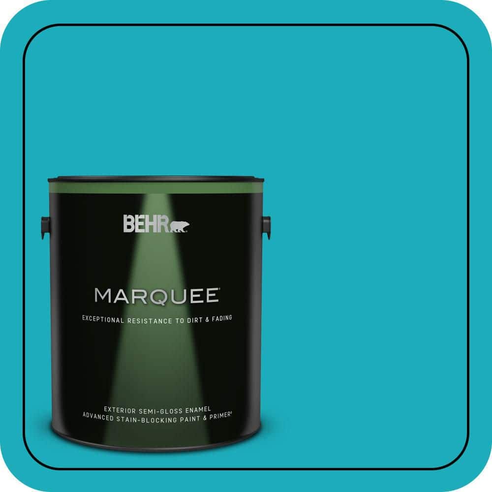 BEHR MARQUEE 1 gal. #P470-5 Placid Sea Semi-Gloss Enamel Exterior Paint & Primer (1)