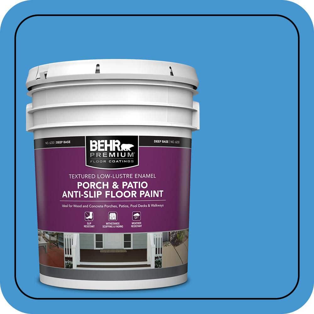 BEHR PREMIUM #P510-5 Textured Low-Lustre Enamel Interior/Exterior Porch and Patio Anti-Slip Floor Paint (1)