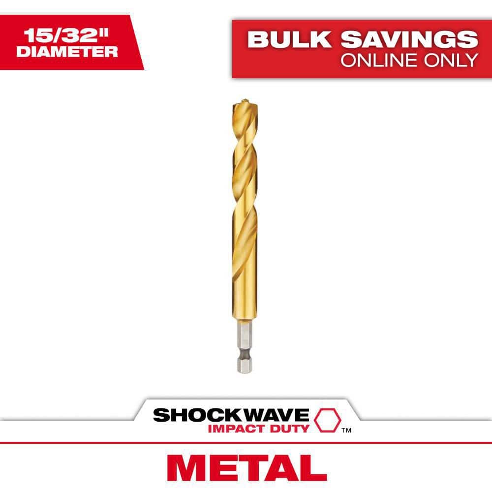 Milwaukee Shockwave 15/32 in. Titanium Drill Bit (1)