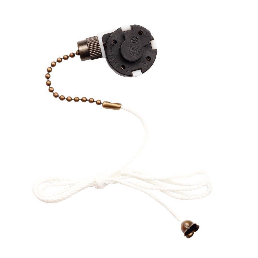 Commercial Electric 3-Speed Antique Brass Fan Switch (2)