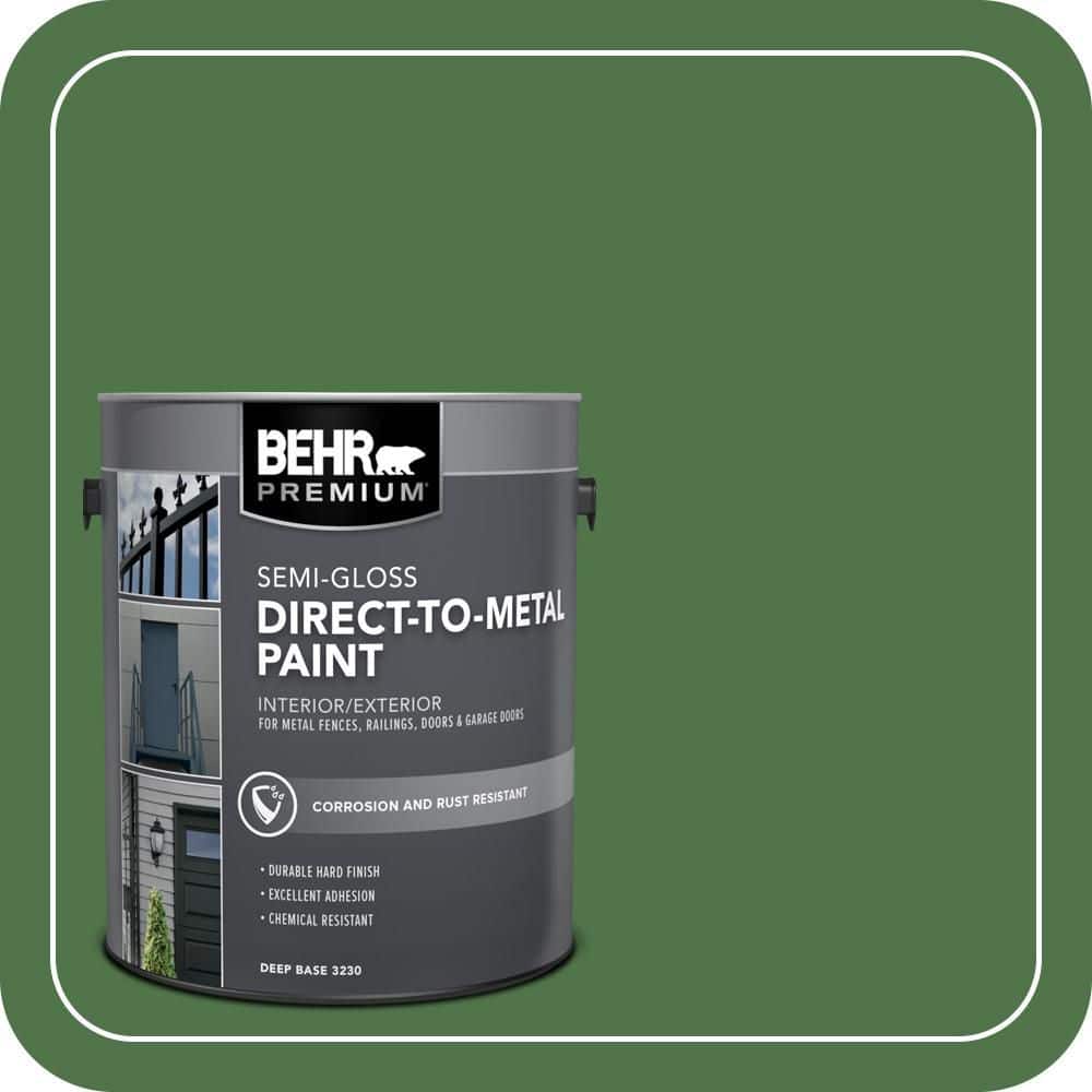 BEHR PREMIUM 1 gal. #MQ4-49 Emerald Forest Semi-Gloss Direct to Metal Interior/Exterior Paint (1)