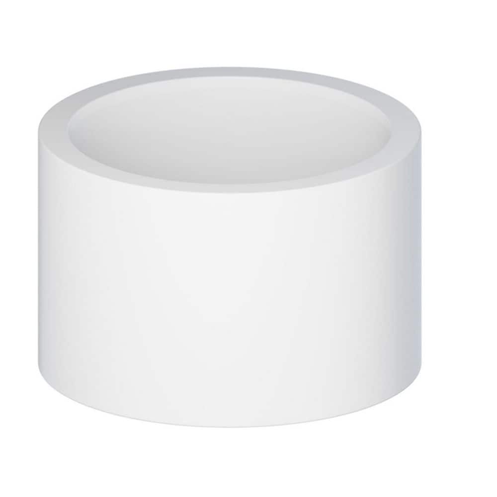 PLUMBFLEX 3 in. White Rigid PVC DWV Repair Coupling, Hub x Hub Connection for Non-Pressurized Drain, Waste & Vent Systems, (12-Pk)