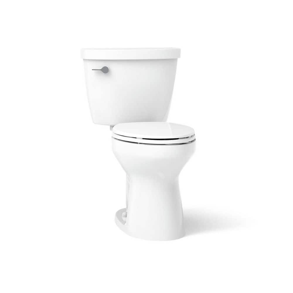 KOHLER Cimarron 12 in. Rough In 2-Piece 1.28 GFP Single Flush Elongated Toilet in White with Soft Close Seat