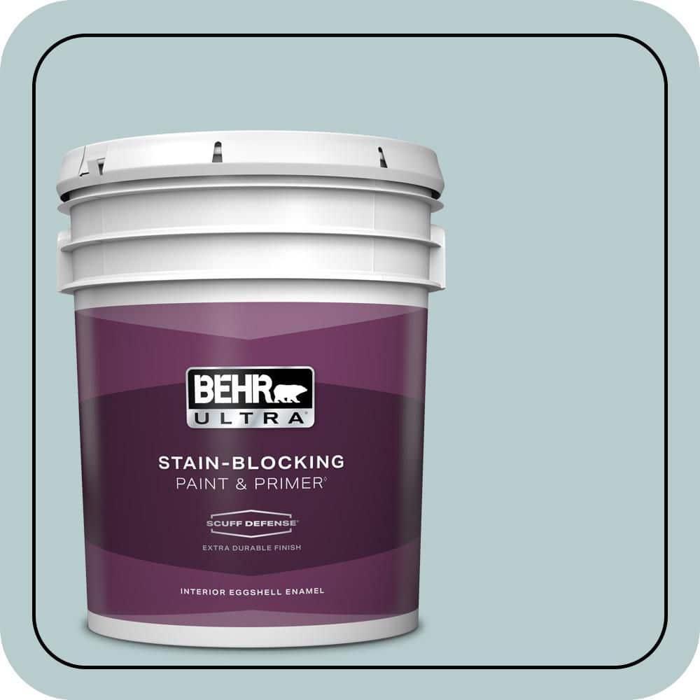 BEHR ULTRA 5 gal. #MQ3-54 Dayflower Extra Durable Eggshell Enamel Interior Paint & Primer