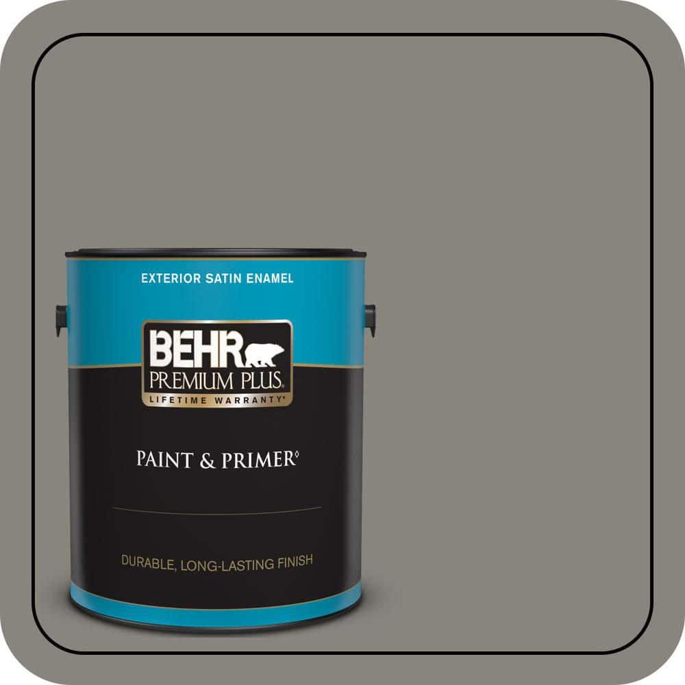 BEHR PREMIUM PLUS 1 gal. #PPU8-22 Pier Satin Enamel Exterior Paint & Primer