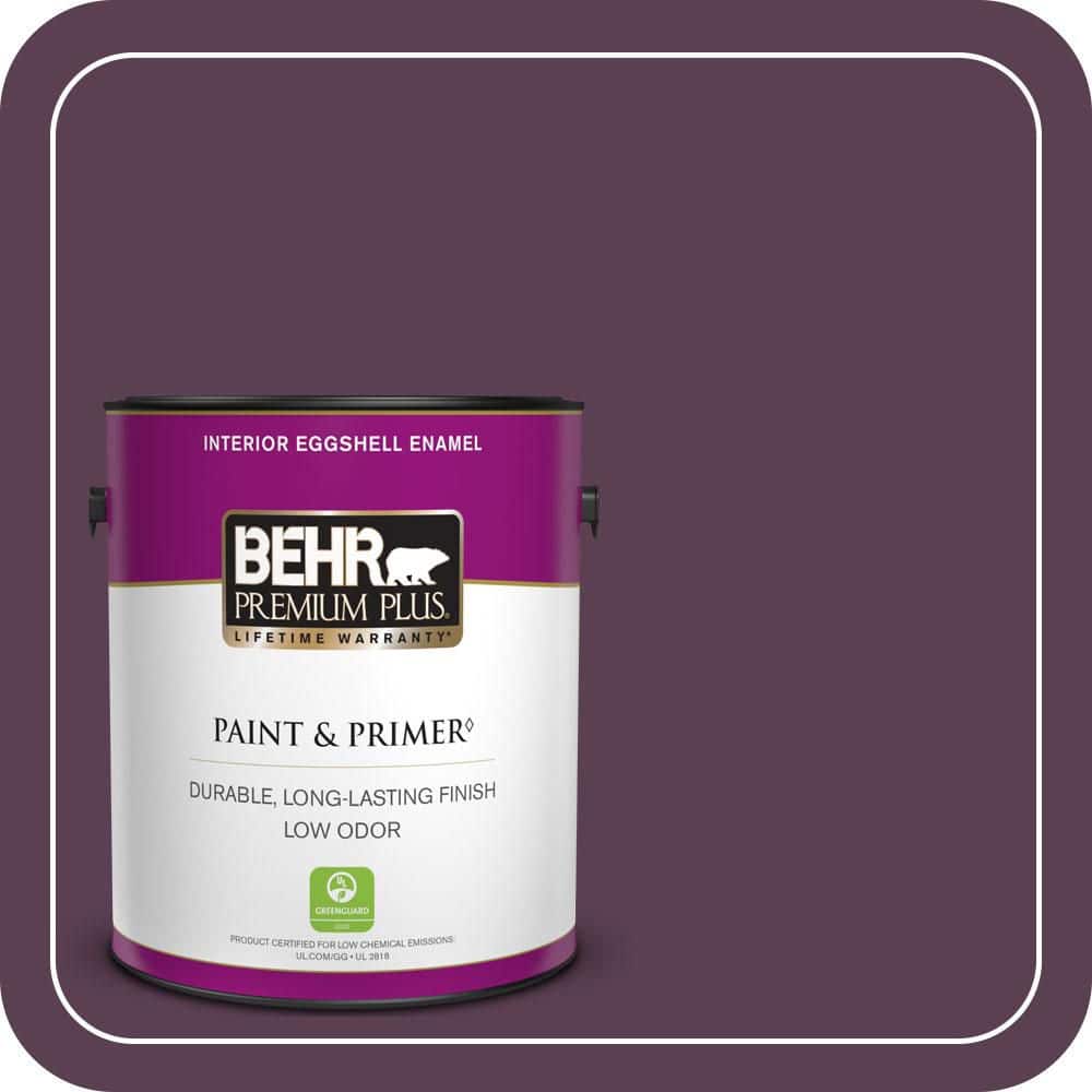 BEHR PREMIUM PLUS 1 gal. #PPU17-03 Vixen Eggshell Enamel Low Odor Interior Paint & Primer (1)