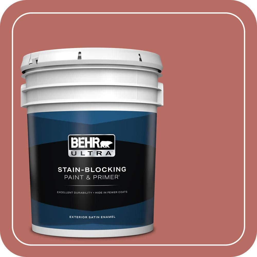 BEHR ULTRA 5 gal. #MQ4-34 Hacienda Tile Satin Enamel Exterior Paint & Primer (1)