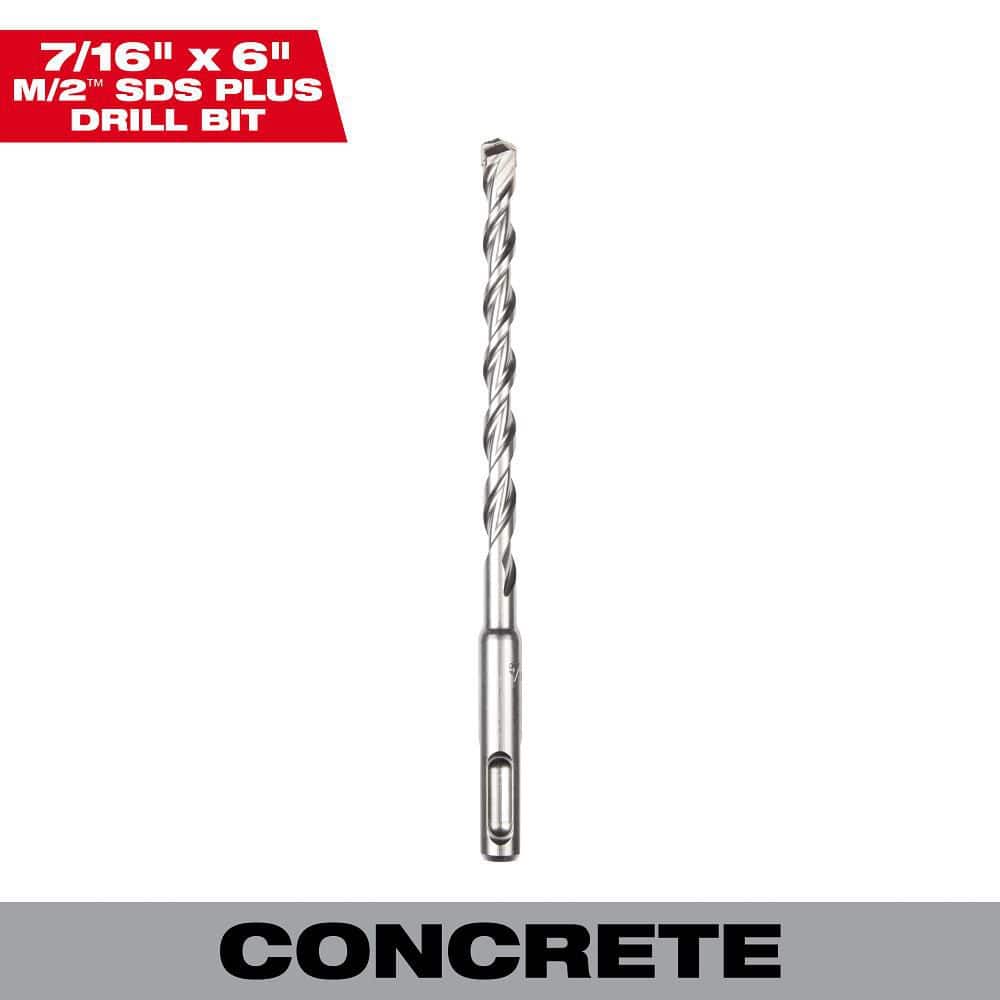 Milwaukee 7/16 in. x 6 in. 2-Cutter SDS-PLUS Carbide Drill Bit