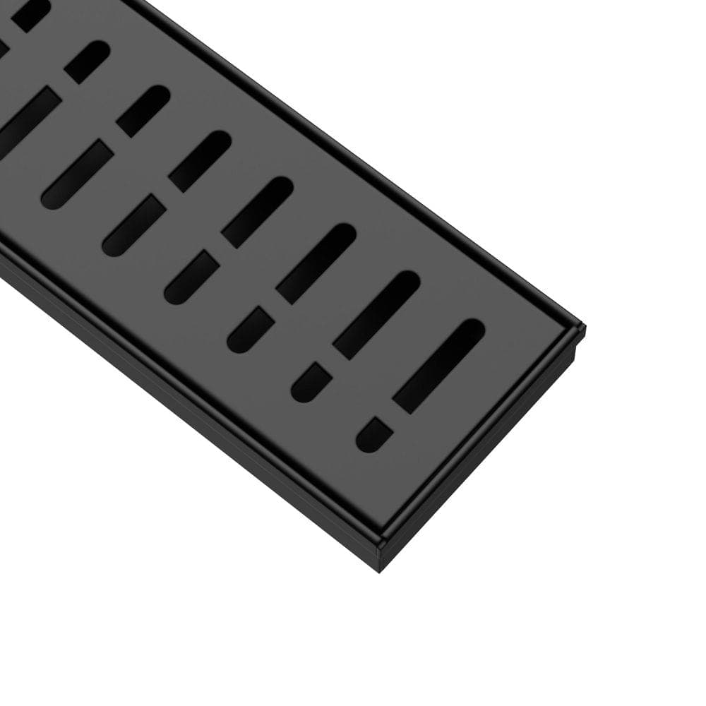 DreamLine Enigma 48 in. Linear Grate Shower Drain, Matte Black (3)