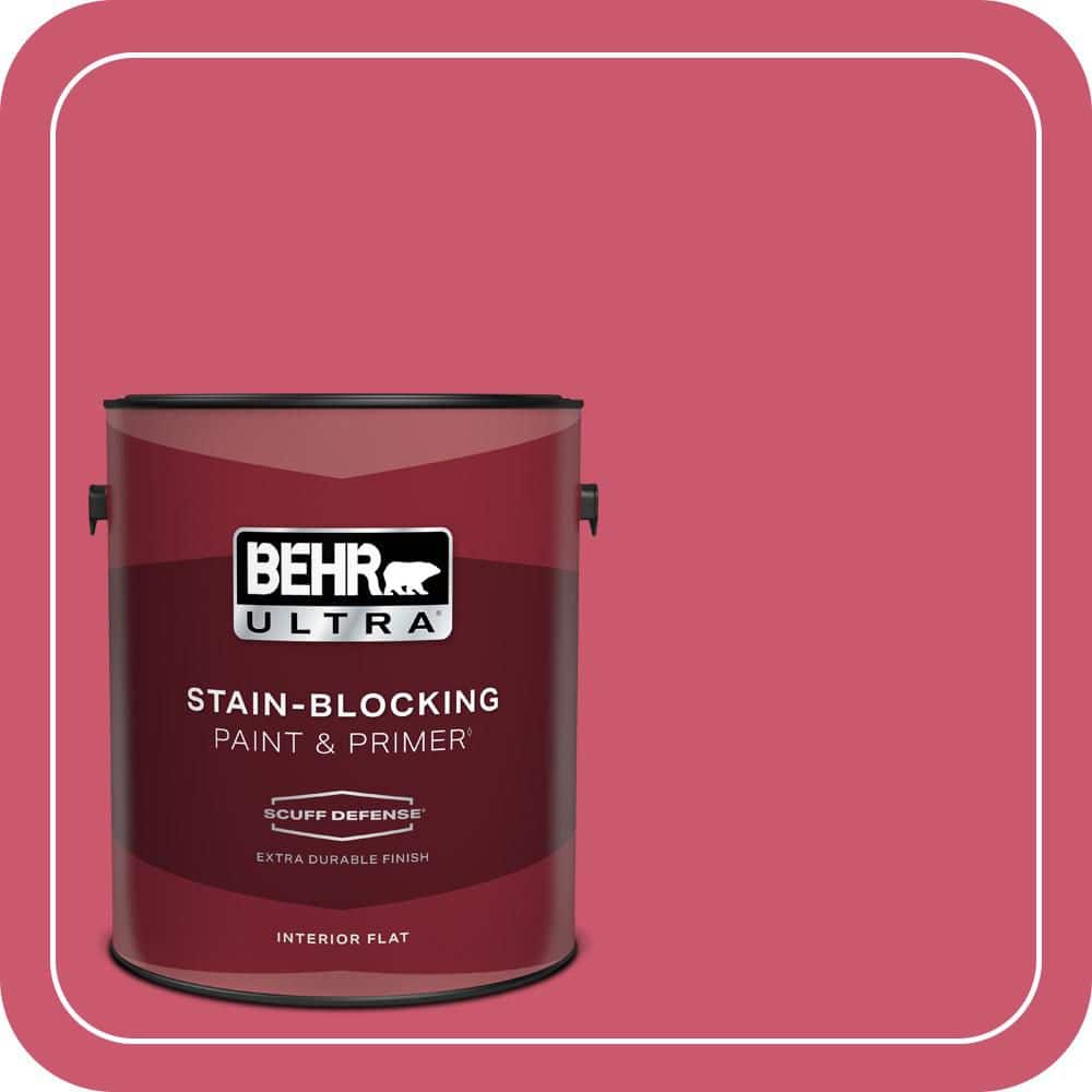 BEHR ULTRA 1 gal. #T11-15 Pinkelicious Extra Durable Flat Interior Paint & Primer (1)