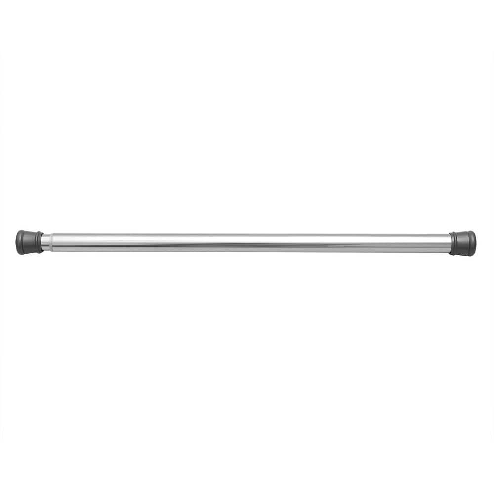 Utopia Alley Adjustable 40 in. Shower Curtain Tension Rod - Rust-Proof Aluminum with PVC End Cap, No Drill, Chrome (1)