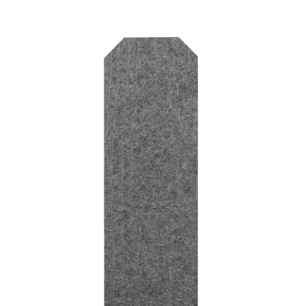 Natures Composites 3/8 in. x 5 in. x 5-3/4 ft. Composite Fence and Gate Picket - Dog Ear - Slate Grey (7-Pack) (2)