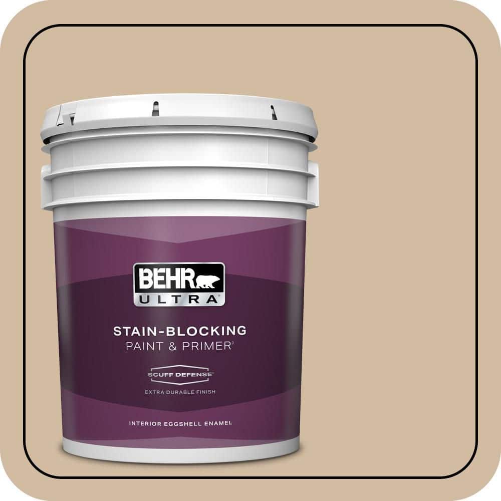 BEHR ULTRA 5 gal. #N270-3 Coco Extra Durable Eggshell Enamel Interior Paint & Primer