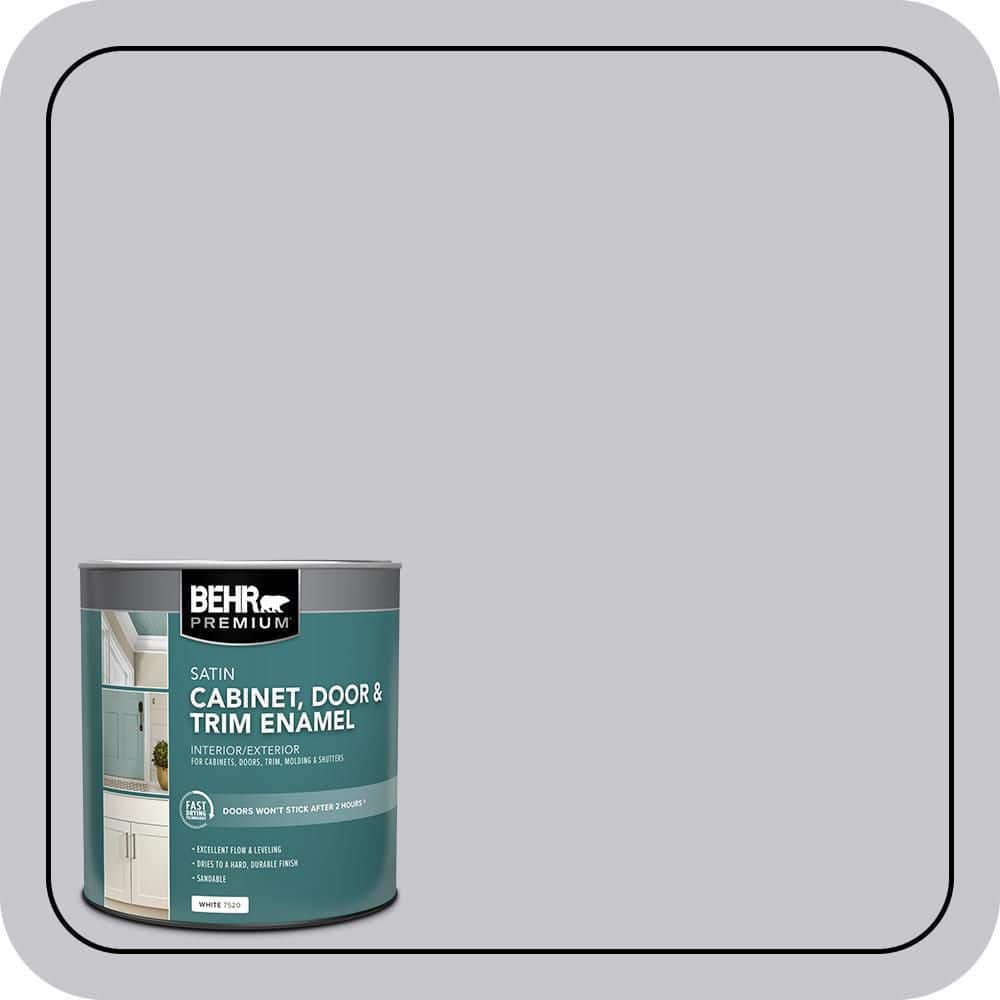 BEHR PREMIUM 1 qt. #N550-2 Centre Stage Satin Enamel Interior/Exterior Cabinet, Door & Trim Paint (1)