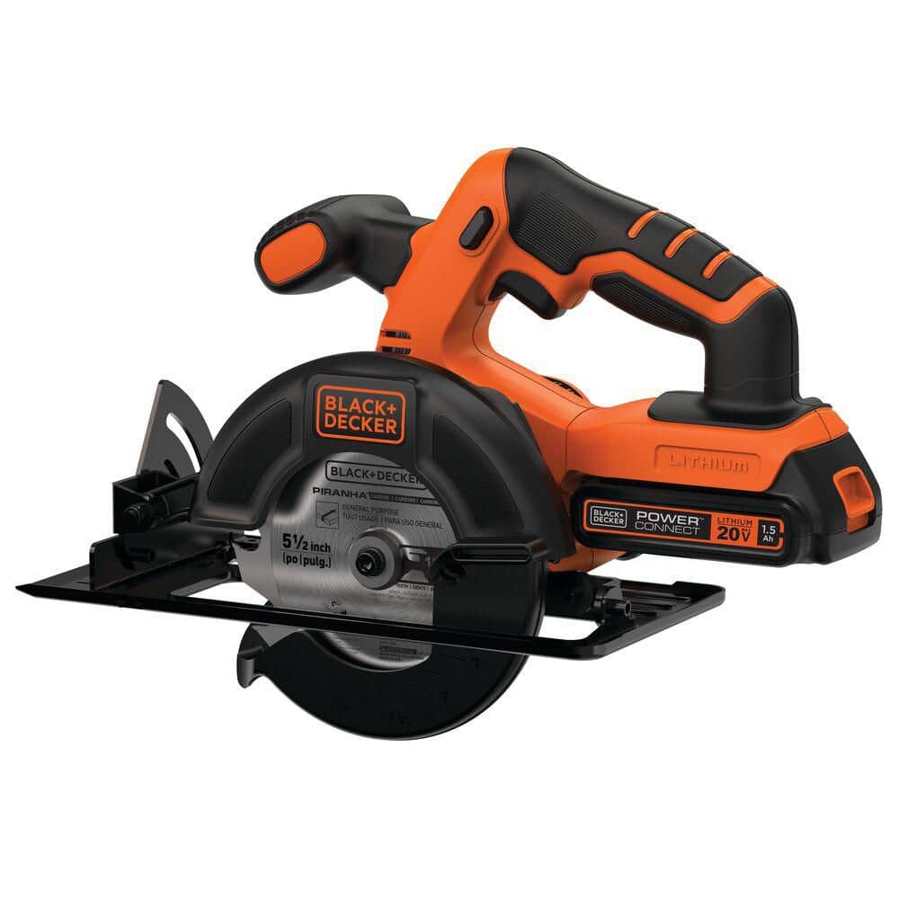 BLACK+DECKER 20V MAX Circular Saw with 1. 5Ah Battery and Charger (3)