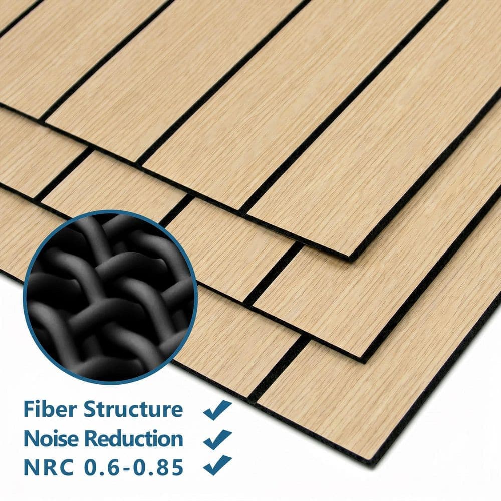 sunwings 0.1 in. x 4 ft. x 10 ft. Natural Oak PET Wood Grain Peel and Stick Flexible Decorative Wall Paneling Roll (1-Pack) (2)