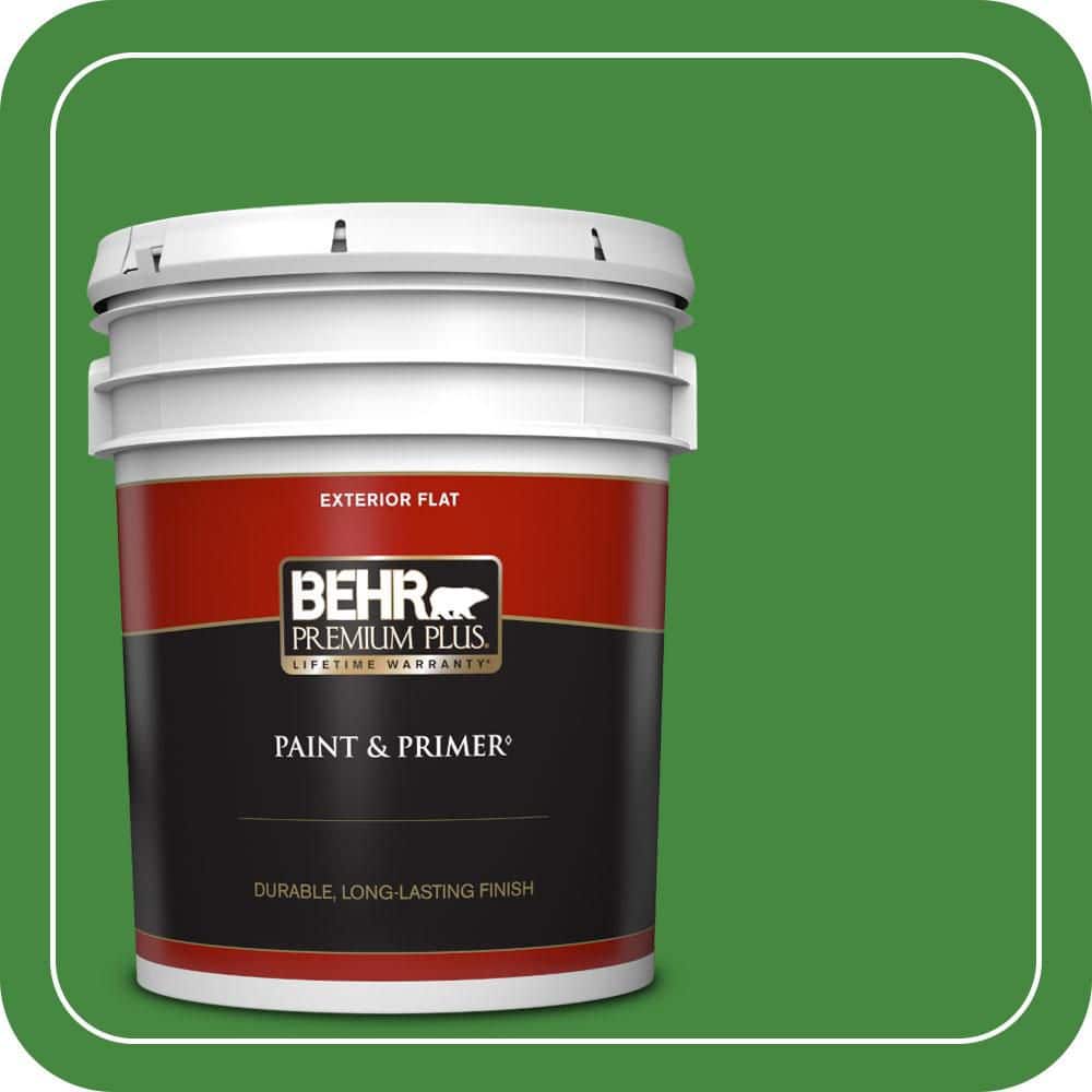 BEHR PREMIUM PLUS 5 gal. #T12-9 Level Up Flat Exterior Paint & Primer