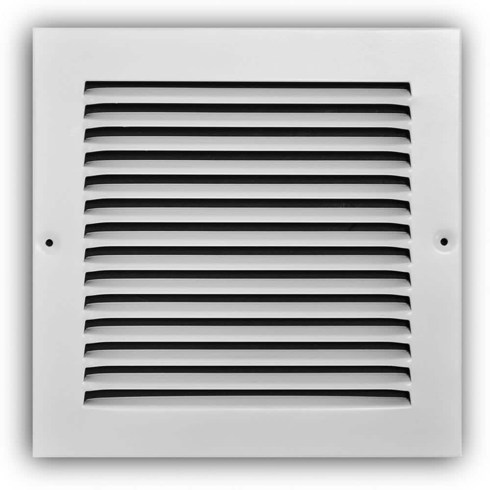 Everbilt 8 in. x 8 in. Steel Return Air Grille in White