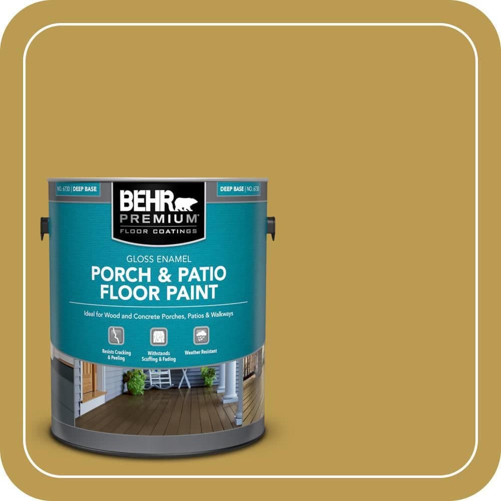 BEHR PREMIUM 1 gal. #M320-6 Tangy Green Gloss Enamel Interior/Exterior Porch and Patio Floor Paint