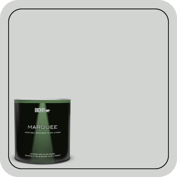 BEHR MARQUEE 1 qt. #PPU26-11 Platinum Semi-Gloss Enamel Exterior Paint & Primer (2)
