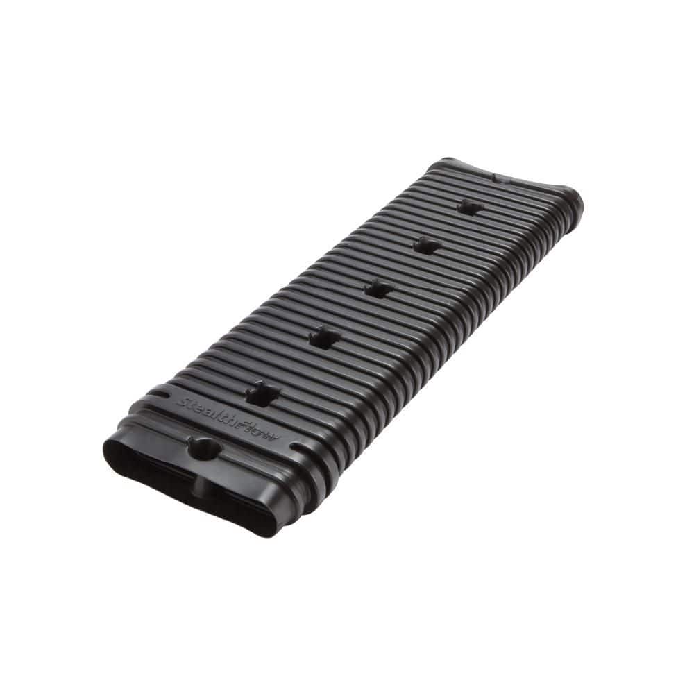Amerimax Home Products Stealth Flow 24 in. Black Vinyl Low Profile Downspout Extension only