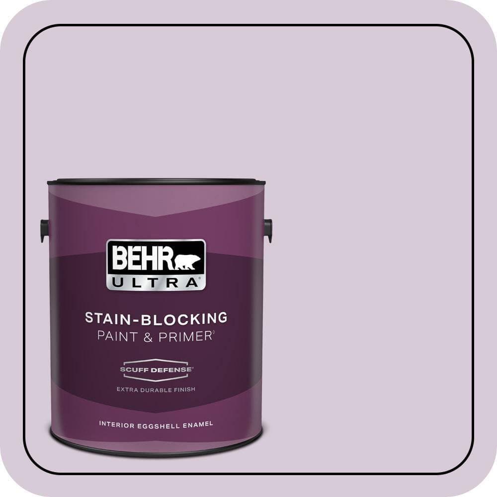 BEHR ULTRA 1 gal. #670C-3 Purple Cream Extra Durable Eggshell Enamel Interior Paint & Primer (1)