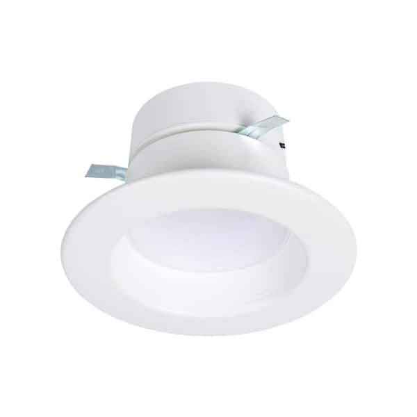 HALO RL4 Series 4 in. recessed LED retrofit module adjustable CCT and Lumens, Integrated LED Matte white