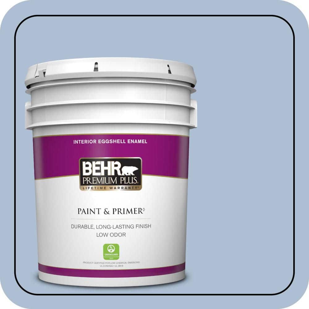 BEHR PREMIUM PLUS #580E-3 Sweet Blue Enamel Low Odor & Primer