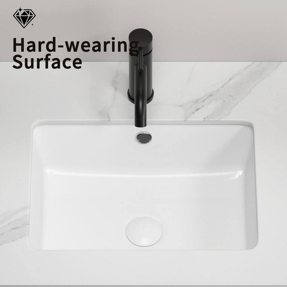 Coporesell 18.31 in. x 13.78 in. Undermount Bathroom Sink in Milk White Ceramic (3)