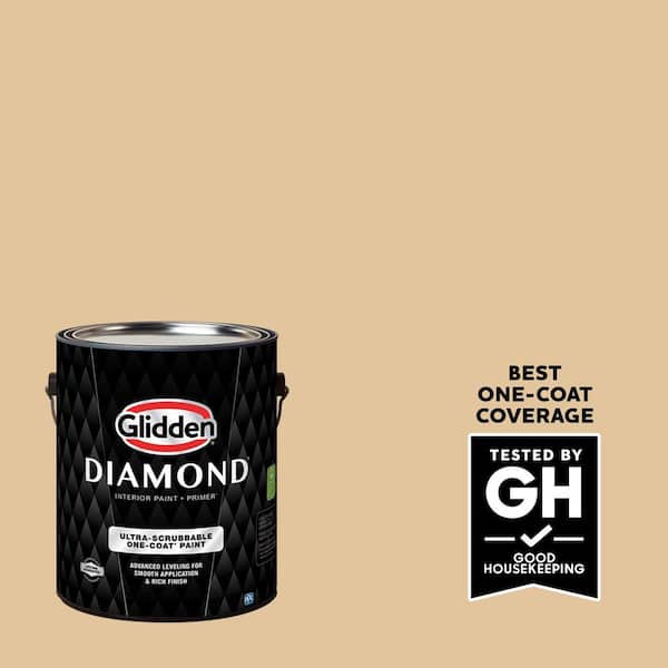 Glidden Diamond 1 gal. PPG1089-4 Faint Fawn Satin Interior Paint with Primer (2)