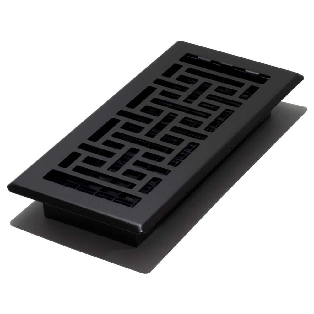 Decor Grates 4 in. 12 in. Steel Floor Register, Oil