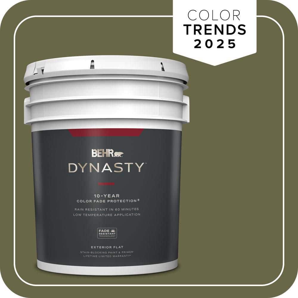 BEHR DYNASTY 5 gal. #PPU9-24 Amazon Jungle Flat Exterior Stain-Blocking Paint & Primer