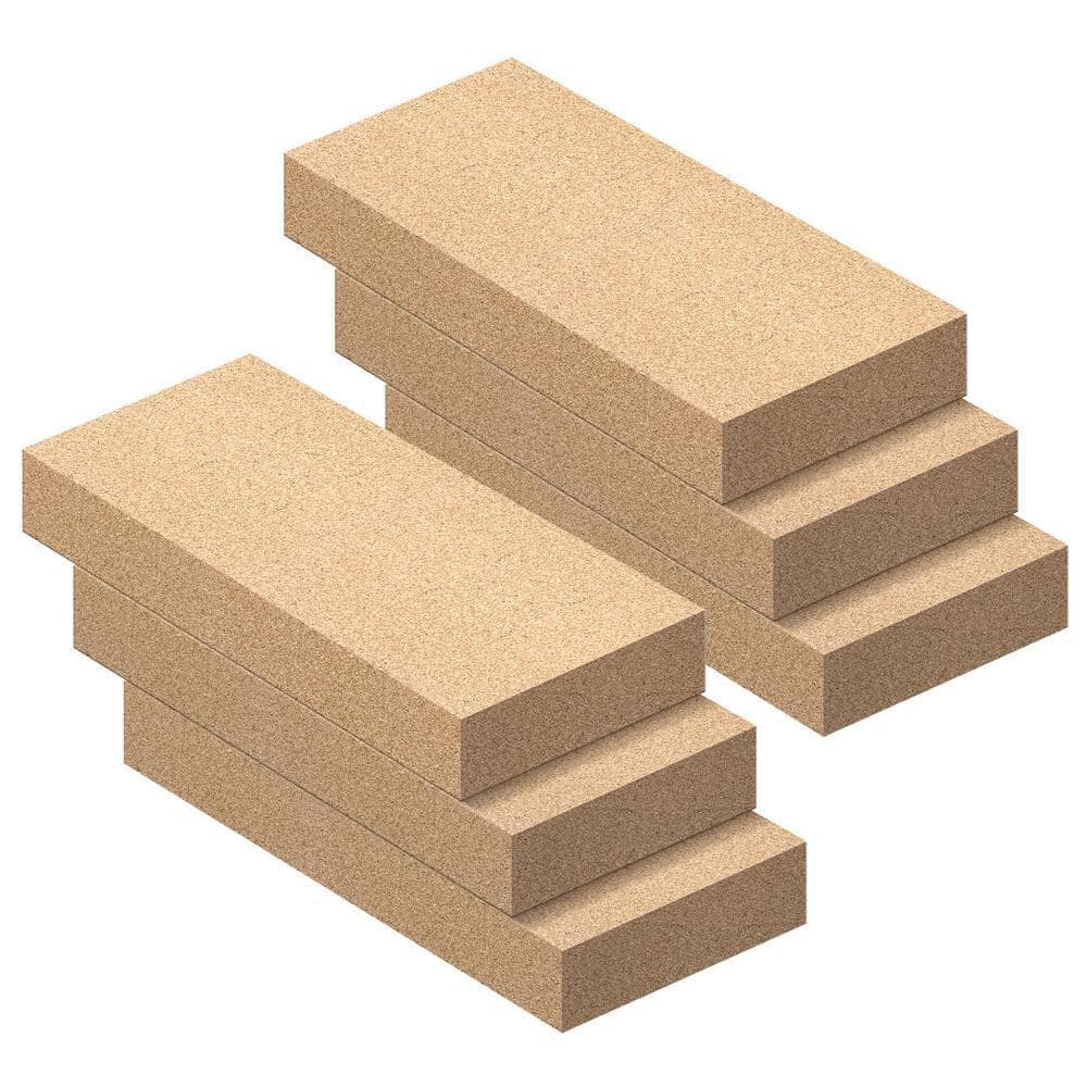 Angel Sar 9 in. x 4.5 in. x 1.2 in. Wood Fire Brick, Fire Bricks for Wood Stove, Wood Stove Bricks (6-Pack)