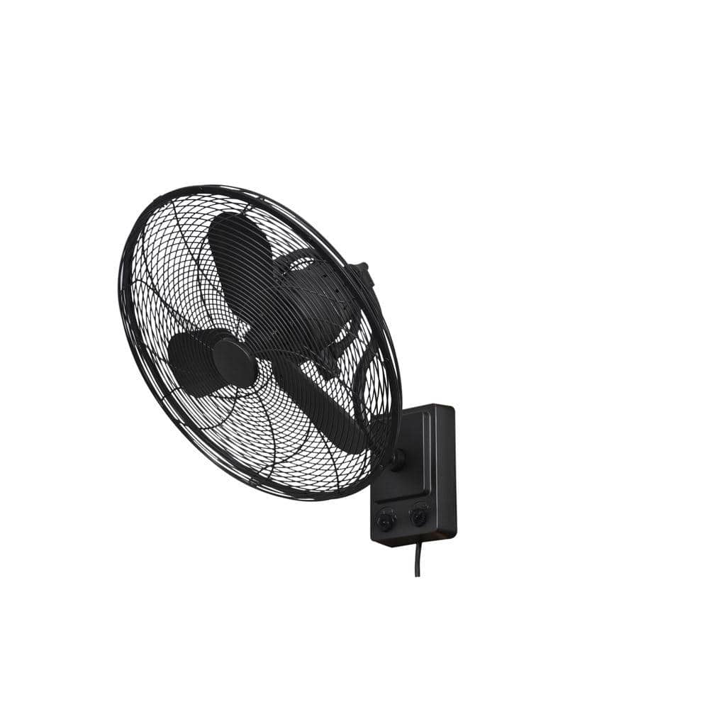 Home Decorators Collection Bentley III 22 in. Indoor/Outdoor Natural Iron Oscillating Wall Fan (2)