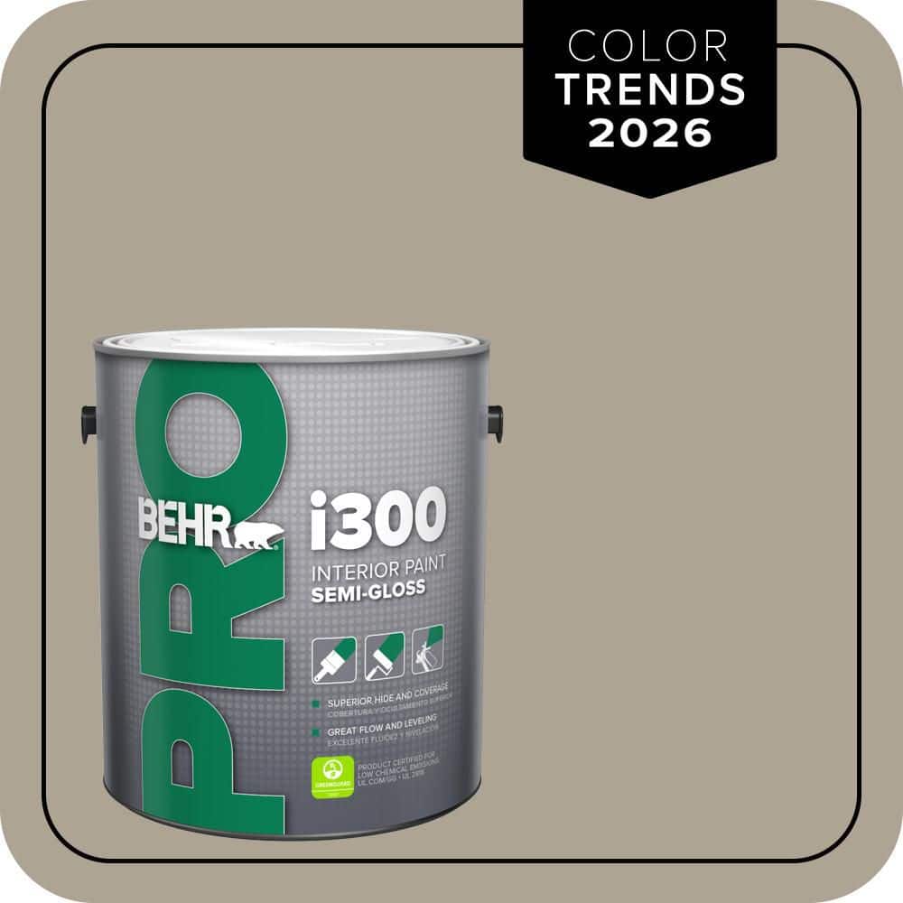 BEHR PRO 1 gal. #HDC-NT-14 Smoked Tan Semi-Gloss Interior Paint