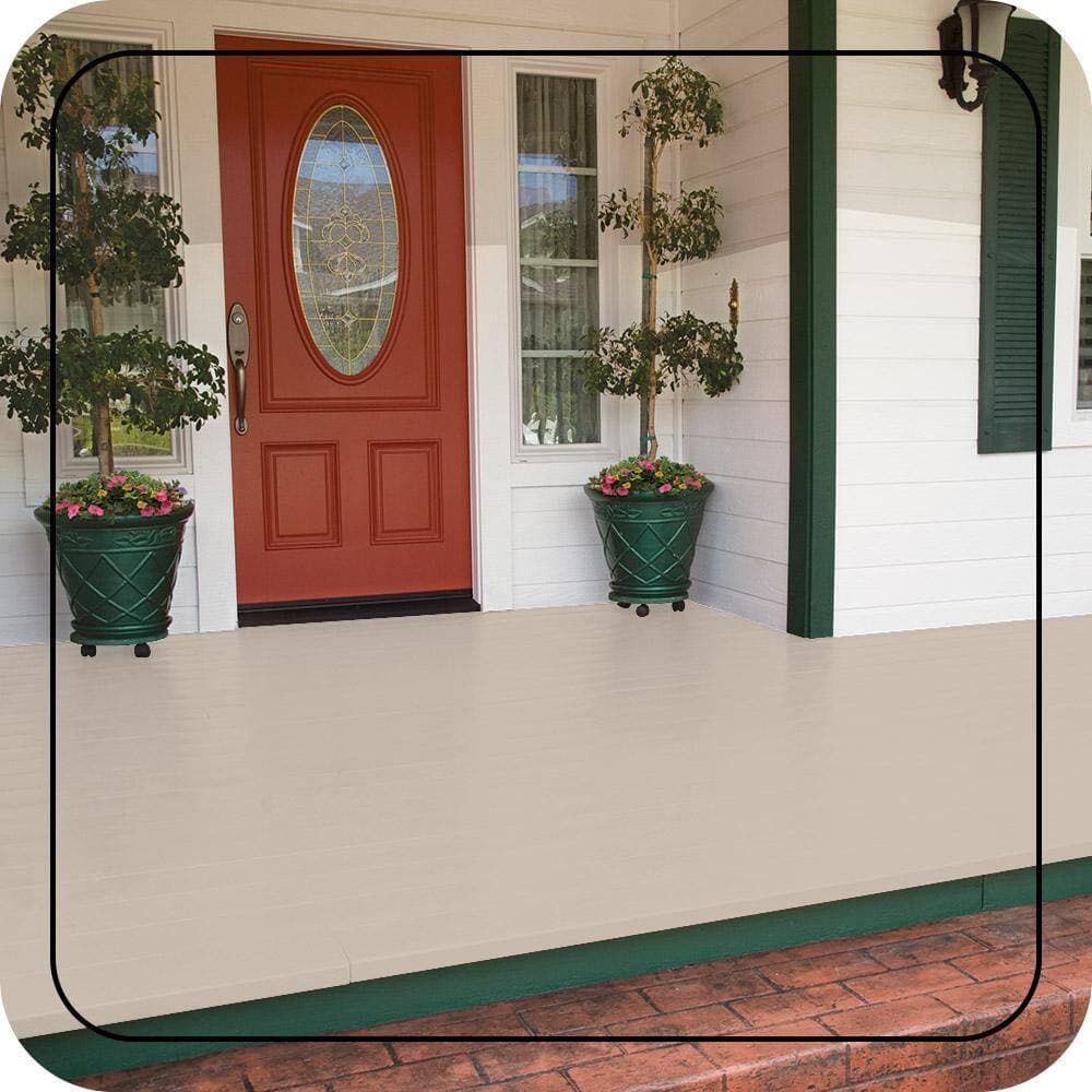 BEHR PREMIUM #W-F-110 Low-Lustre Enamel Interior/Exterior Porch and Patio Floor Paint (2)