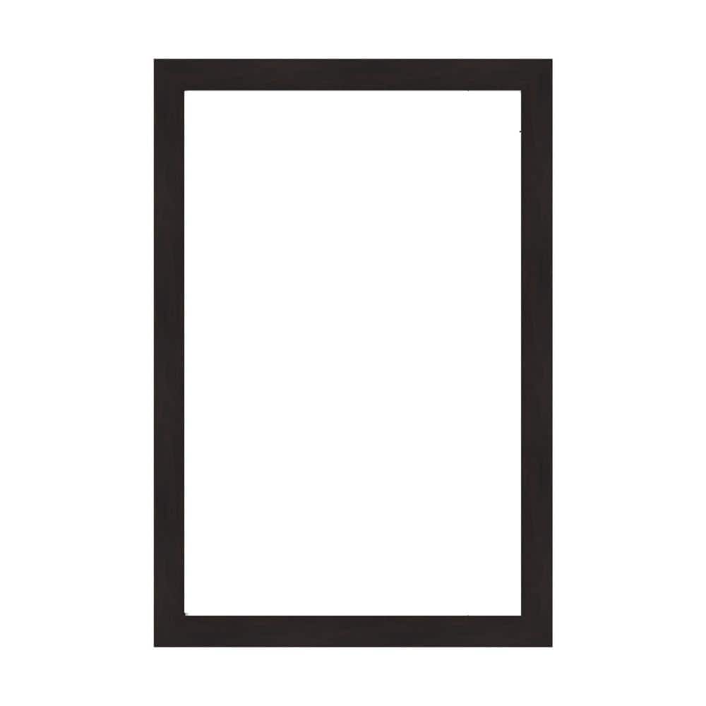 Amanti Art Mirror Makeover Furniture Espresso Narrow 25.25 in. W x 37.25 in. H Bathroom Mirror Frame Border Kit-Fits 24x36 Mirror (1)