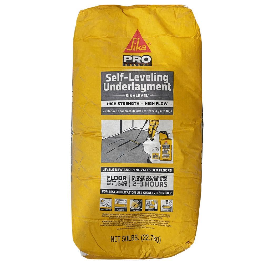 Sika Level 50 lb. Self-Leveling Underlayment Concrete Floor Leveler (2)