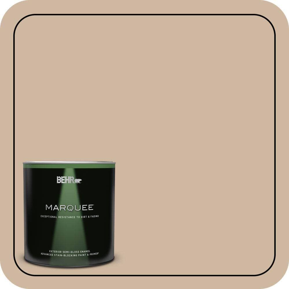 BEHR MARQUEE 1 qt. #N240-3 Sonoran Desert Semi-Gloss Enamel Exterior Paint & Primer