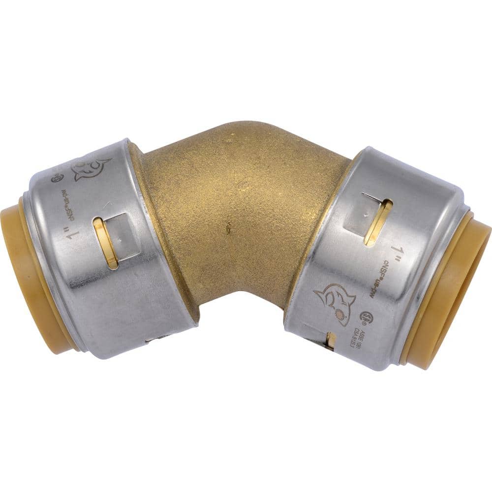 SharkBite Max 1 in. Push-to-Connect Brass 45° Elbow Fitting (3)